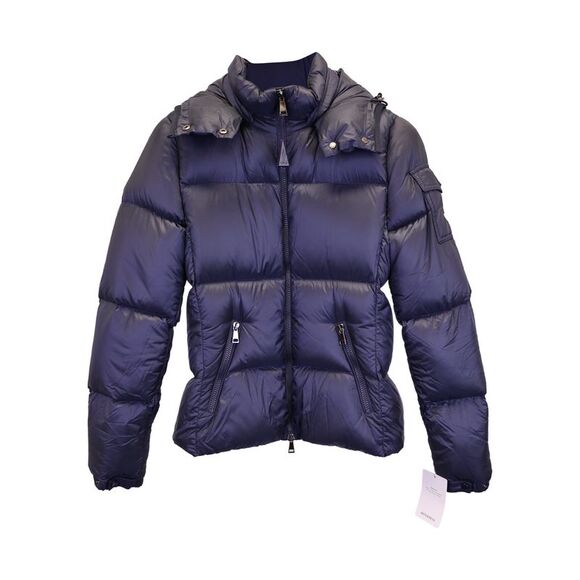 Moncler Fourmine Down Jacket in Navy Blue Nylon - Picture 1 of 4